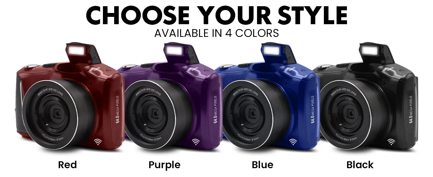 MND55 64 MP Auto Focus / 4K Ultra HD Digital Camera — Minolta Digital